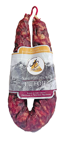 CHARCUTERIE CAZAUX SAUCISSE SÈCHE DE FOIE code EAN 1165982 