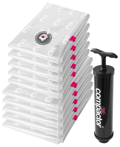 LOT DE 10 SACS DE COMPRESSION