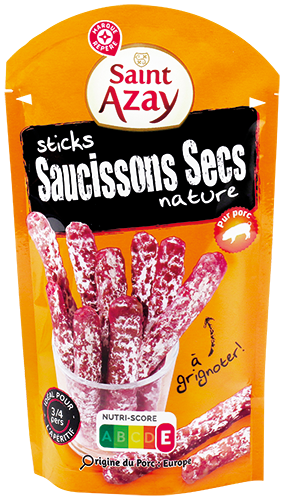 STICKS DE SAUCISSON SEC NATURE PUR PORC