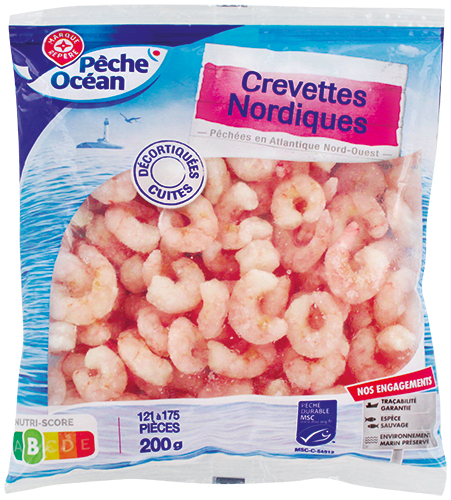 CREVETTES NORDIQUES DÉCORTIQUÉES CUITES MSC SUR...