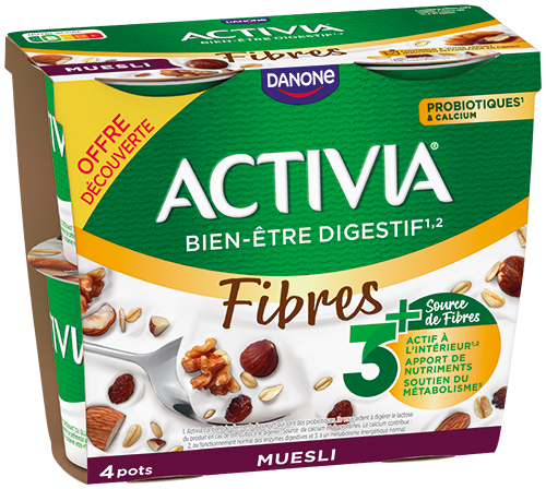 ACTIVIA FIBRES AU MUESLI OFFRE DÉCOUVERTE