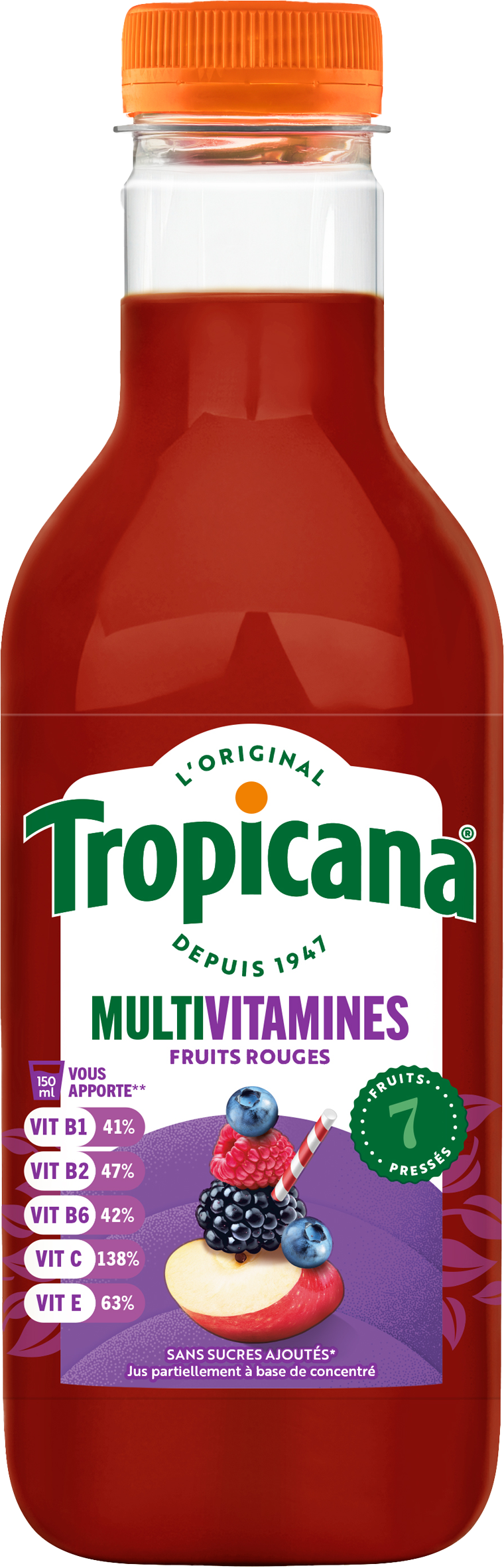  "TROPICANA" MULTIVITAMINES code EAN 1210002001908 