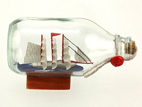 CHAR Bouteille a la Mer Maquette modele reduit Nautique bateau Bois a voile socle code EAN 1211202040032 