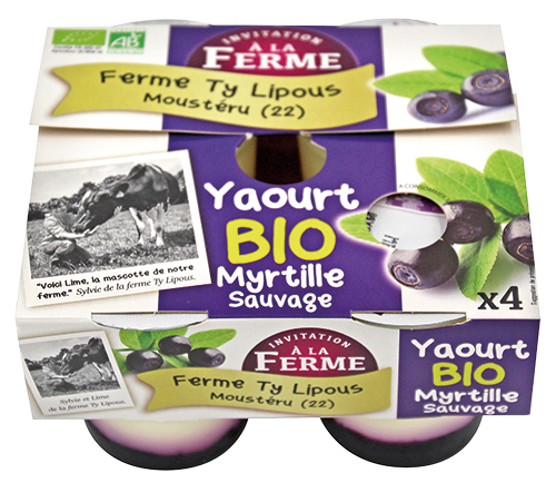 YAOURT BIO MYRTILLE SAUVAGE