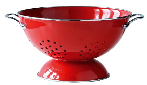 0508555 passoire en émail rouge