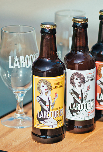 LA ROQUEUSE BIÈRE BLANCHE 4,5% VOL. OU BLONDE 5% VOL. BIO code EAN 1265989 