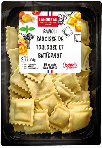 RAVIOLI SAUCISSE DE TOULOUSE ET BUTTERNUT