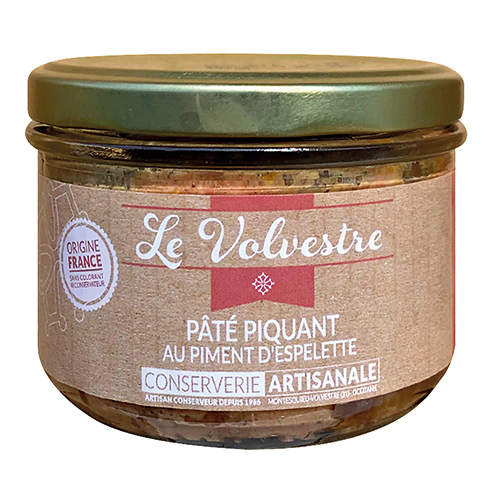 LE VOLVESTRE PÂTÉ PIQUANT AU PIMENT D’ESPELETTE code EAN 1269866 