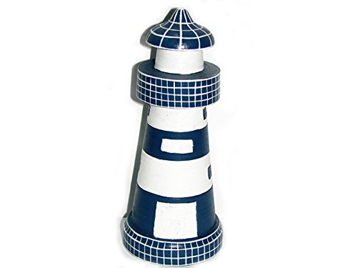 Phare en bois Decoration marine Mer Ocean 18cm