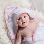 DOMIVA Coffret sortie de bain brodée et gant Rose code EAN 1300555 