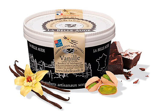 LA FABRIQUE DU SUD CRÈME GLACÉE À LA VANILLE “LA BELLE AUDE” code EAN 1325070 