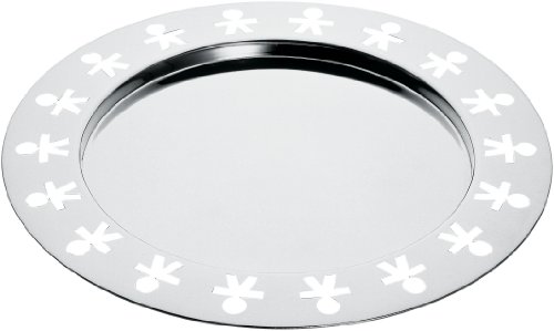 A di Alessi Girotondo Plateau oval avec bord aj...