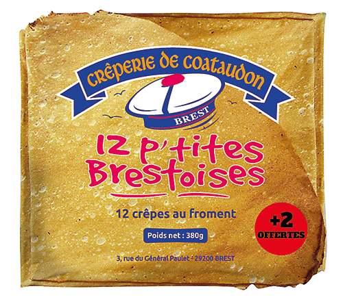 CRÊPERIE DE COATAUDON CRÊPES “LES P’TITES BRESTOISES” code EAN 1355998 