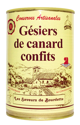 LES SAVEURS DE BOURDETTE GÉSIERS DE CANARD CONFITS code EAN 1357426 