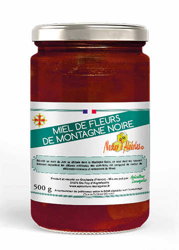NECTAR D’ALVÉOLES MIEL DE FLEUR DE LA MONTAGNE NOIRE code EAN 1384975 