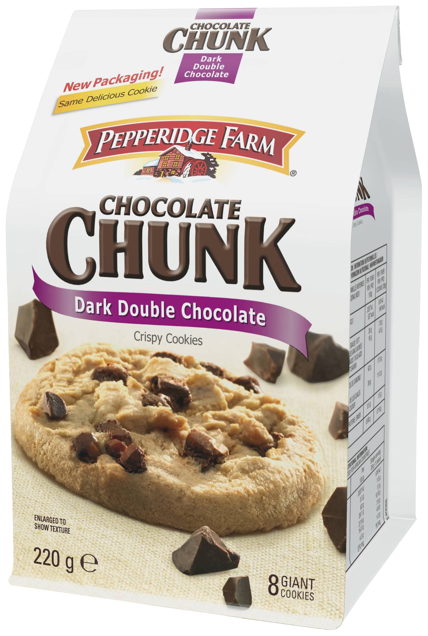 Cookies dark double chocolate Pepperidge Farm