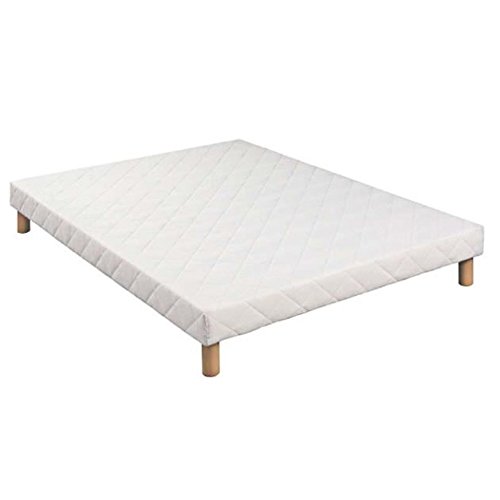 SOMMIER TAPISSIER 140 X 190 CM + 4 PIEDS