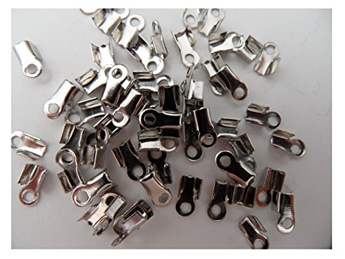 100 EMBOUTS CACHE NOEUDS A ECRASER METAL ARGENT...