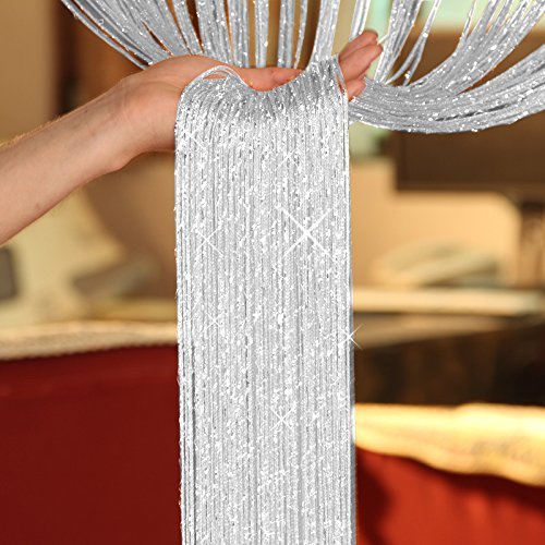 AeMBe Embe amazon – spaghetti, fashion-and-joy rideaux en fil store, top qualité –rideau de fil, installation facile, qualité supérieure 1425141679202 (1425141679202)