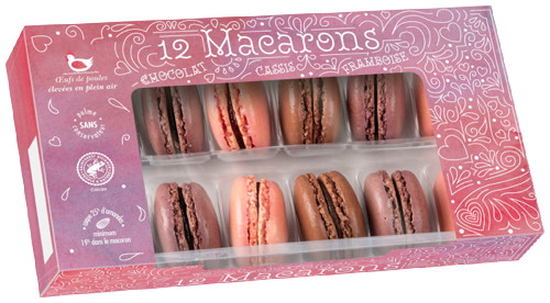 12 MACARONS BONNES FÊTES code EAN 1433991961831 