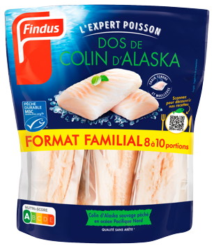 DOS DE COLIN D'ALASKA MSC SURGELÉ FORMAT FAMILIALl