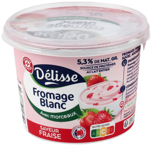 FROMAGE BLANC À LA FRAISE 5,3% MAT.GR.