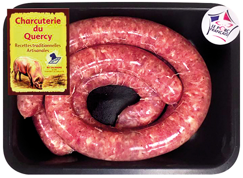 CHARCUTERIE DU QUERCY SAUCISSE DE TOULOUSE GRASSE code EAN 1474291 