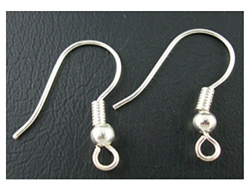 150 CROCHETS BOUCLES D'OREILLES METAL ARGENTE C...