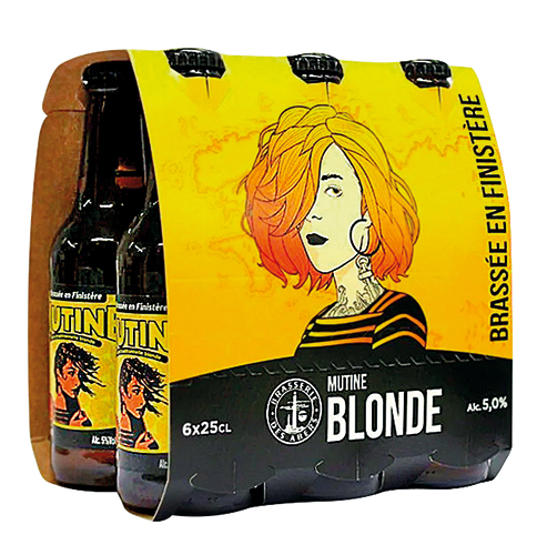 BRASSERIE DES ABERS BIÈRE BLONDE “MUTINE” code EAN 1534334 