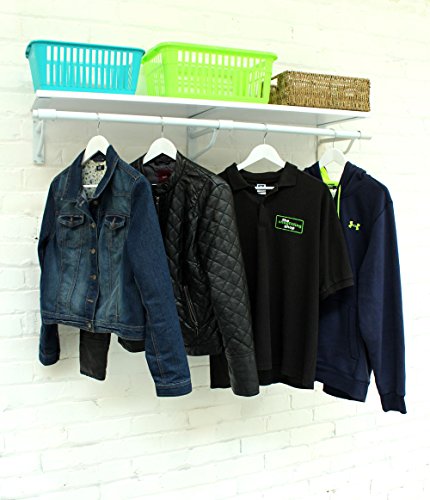 Blanc Largeur 4 m (1200 mm) Rail à vêtements Fi...