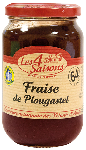 LES 4 SAISONS CONFITURE DE FRAISE DE PLOUGASTEL code EAN 1544832 