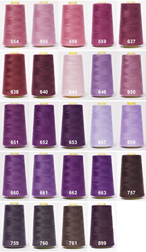 FILS A SURJETER CONES Surjeteuses (Overlock) fil à coudre 50S/2, 5000 Yards / 4570 Mètre / Couleur: 637 code EAN 1568451961961 