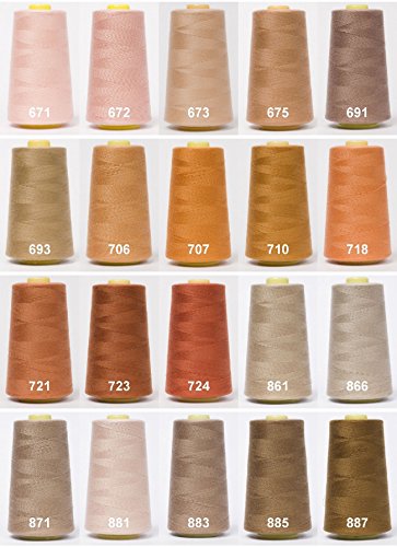 Surjeteuses (Overlock) fil à coudre 50S/2, 5000...