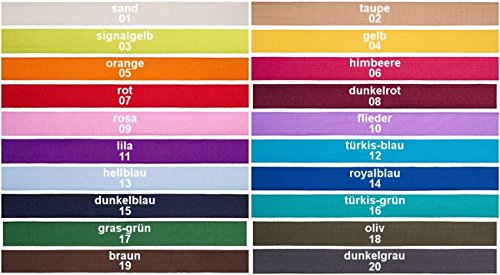 12 m en couleur Elastique Plat / Ruban, 20 mm l...