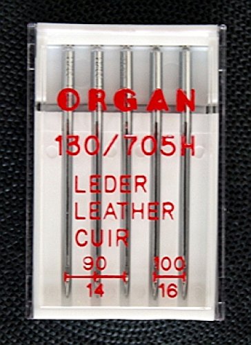Organ Aiguilles de machines à coudre talon plat Organ Aiguilles de machines à coudre, Cuir, Tailles 90,100 #126 code EAN 1568452048920 