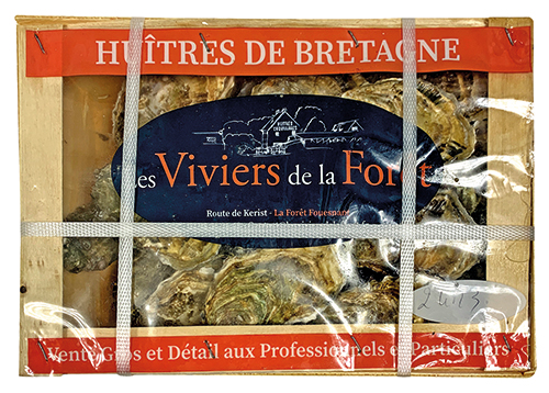 LES VIVIERS DE LA FORÊT 12 HUÎTRES CREUSES N°3 code EAN 1688888 