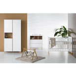 QUAX Chambre TRIO Lit 70x140 Commode Armoire LOFT Blanc code EAN 1732020000068 