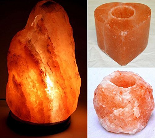 Lampe de sel gemme sel de l'Himalaya 4-6 kg-2 p...