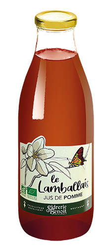 CIDRERIE BENOIT JUS DE POMME BIO "LE LAMBALLAIS"* code EAN 1765986 