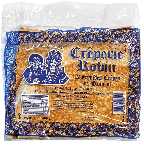 CRÊPERIE ROBIN 12 GRANDES CRÊPES DE FROMENT code EAN 1794444 