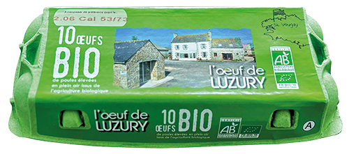 L’ŒUF DE LUZURY 10 ŒUFS BIO code EAN 1897003 