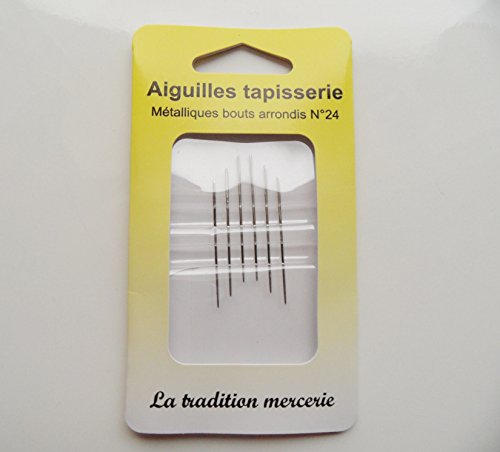 Aiguilles Canevas Tapisserie Métalliques À Bout...