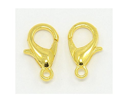 LOT DE 50 FERMOIRS MOUSQUETONS METAL DORE 12 x ...