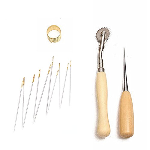 4pcs craft tissu outil sew perforation cuir man...