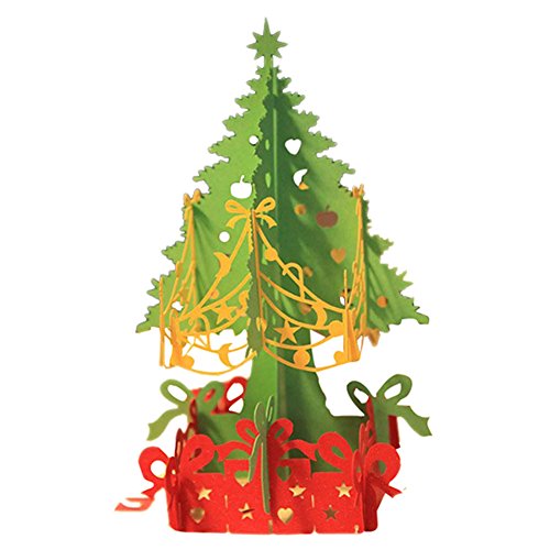 Pop up manuel pliable 3d carte de voeux joyeux ...