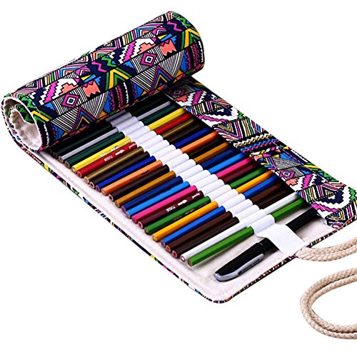 36/48/72 trous canvas wrap roll up pencil pen c...