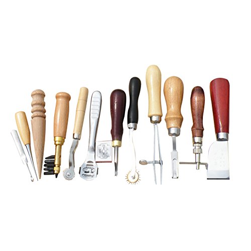 12pcs outils craft cuir main stitching leatherc...
