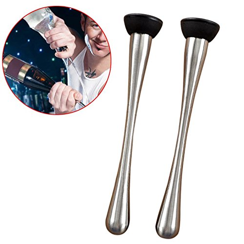 Mint muddler en acier inoxydable mixer bar barware pour prendre un verre diy mojito cocktail 1904817027627 Hrph