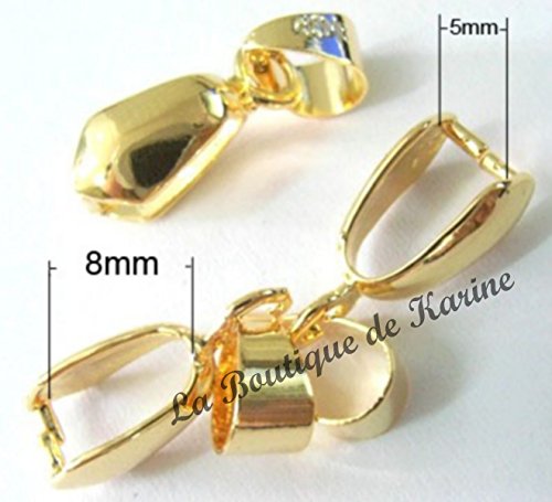 LOT 15 BELIERES ATTACHE PENDENTIF METAL DORE 6 ...