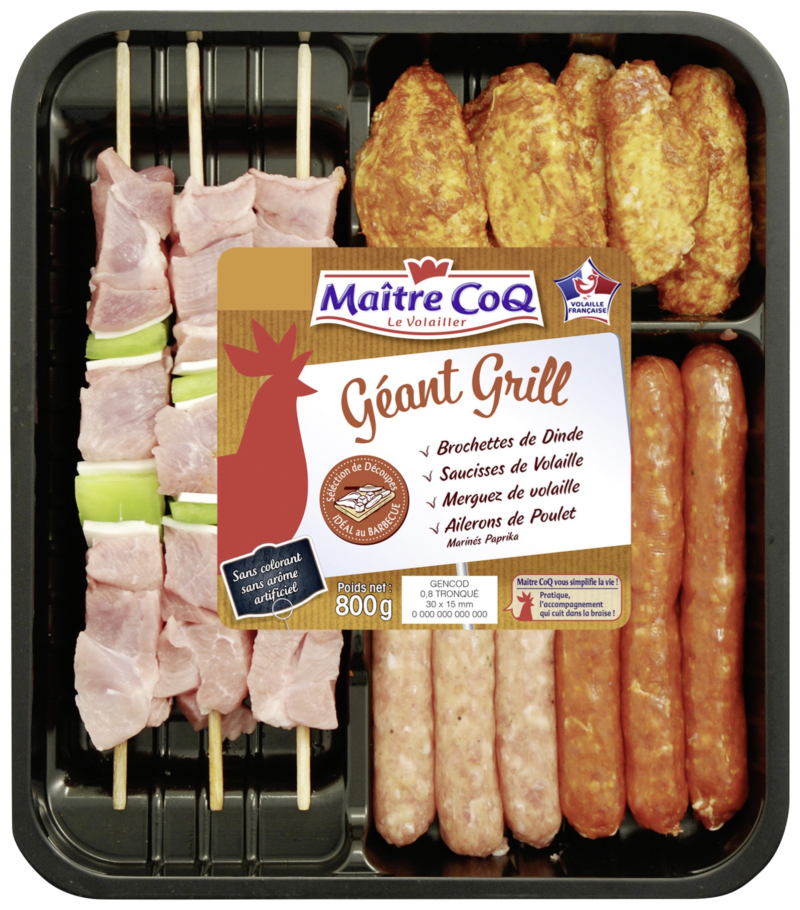 Plateau géant gril Maître Coq